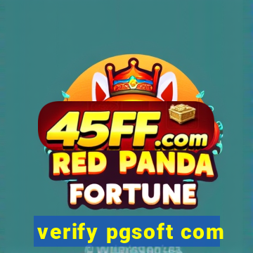 verify pgsoft com